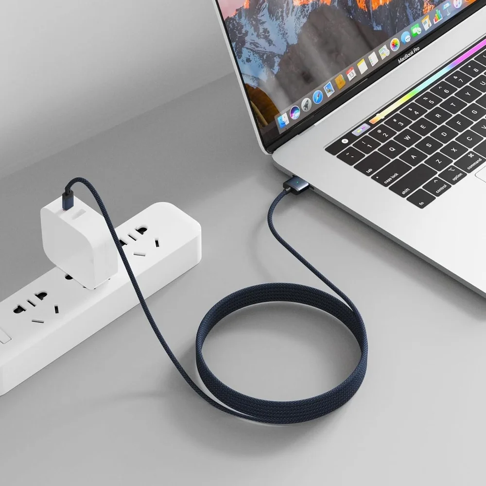 Braided Blue USB-C Cable